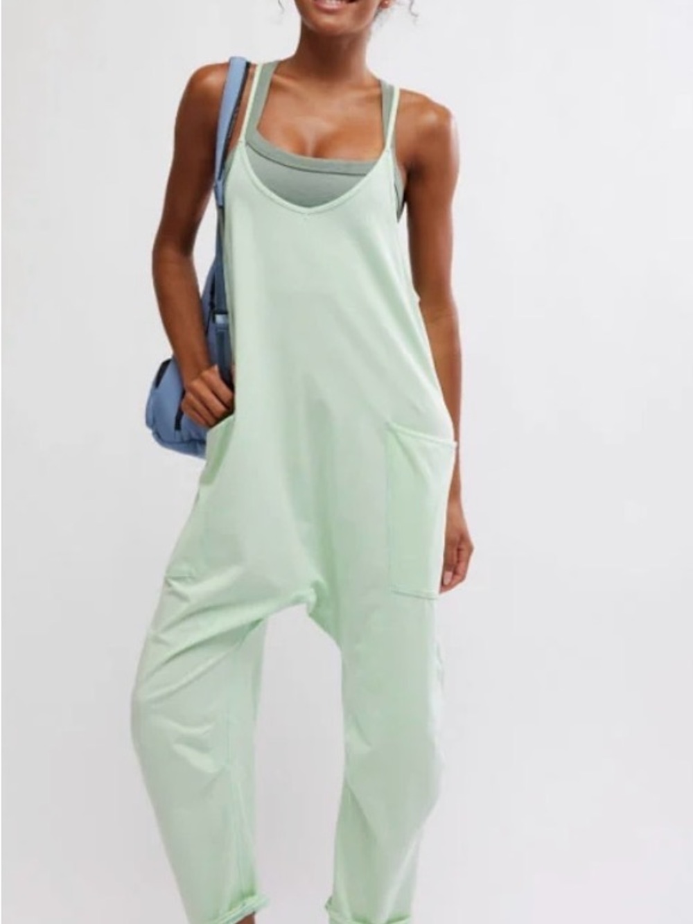 Free People Mint/Pistachio Romper
